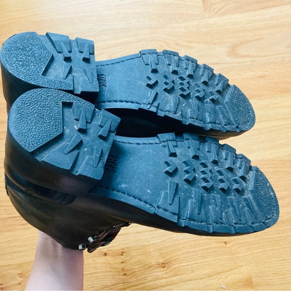 Rare Frye Alta Hiker leather two tone olive multi hiking boot - Picture 7 of 10